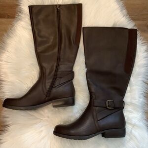 Elegant Brown Knee-High Boots
